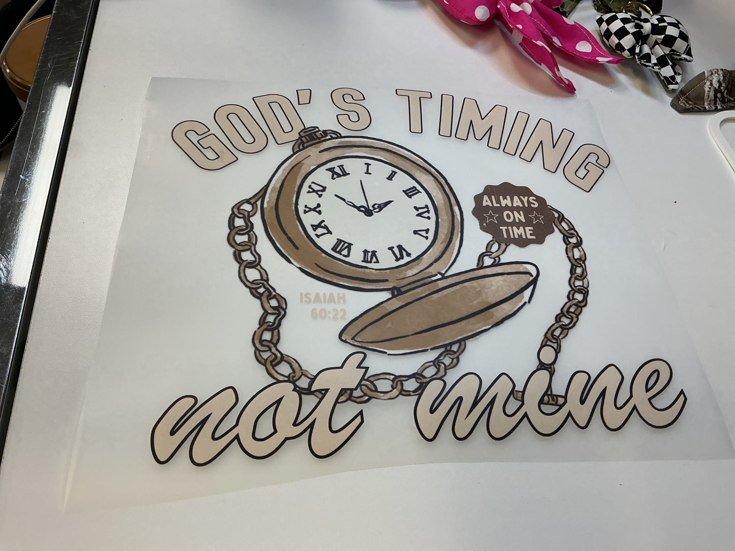 God’s Timing Not Mine