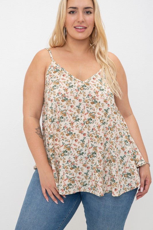 Dainty Floral Tank Top