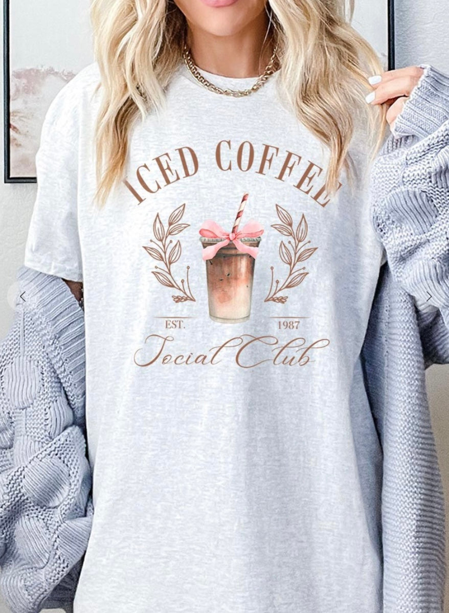 Iced Coffee Social Club Graphic Tee