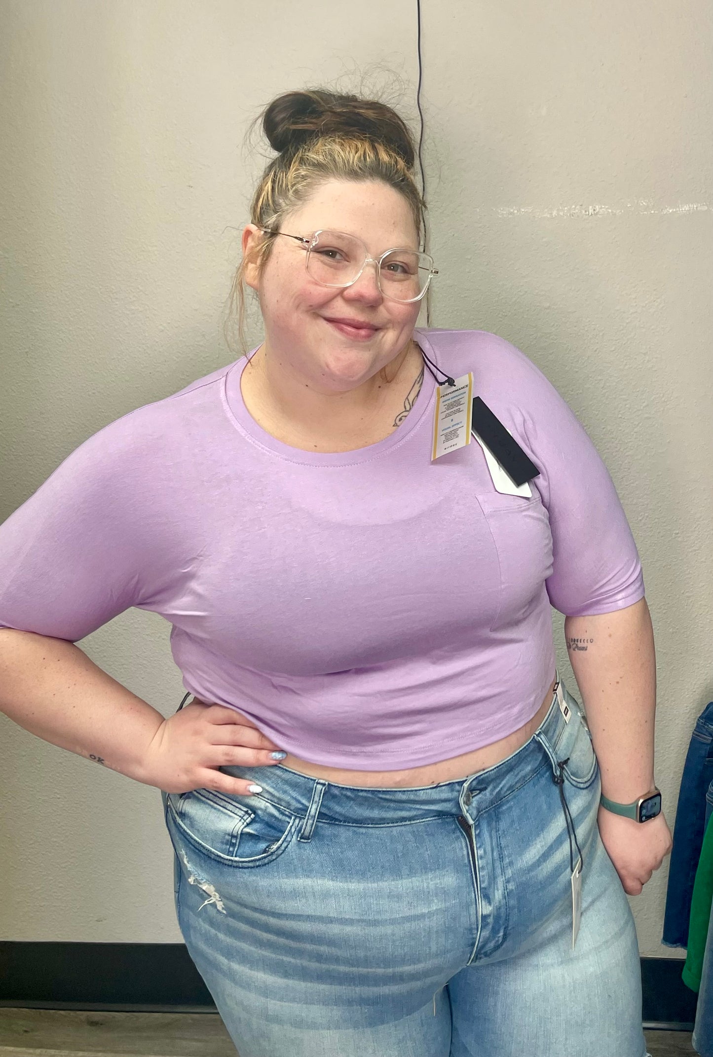 Cropped Pocket Tee