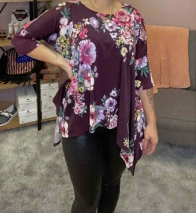 Wildberry Floral Top