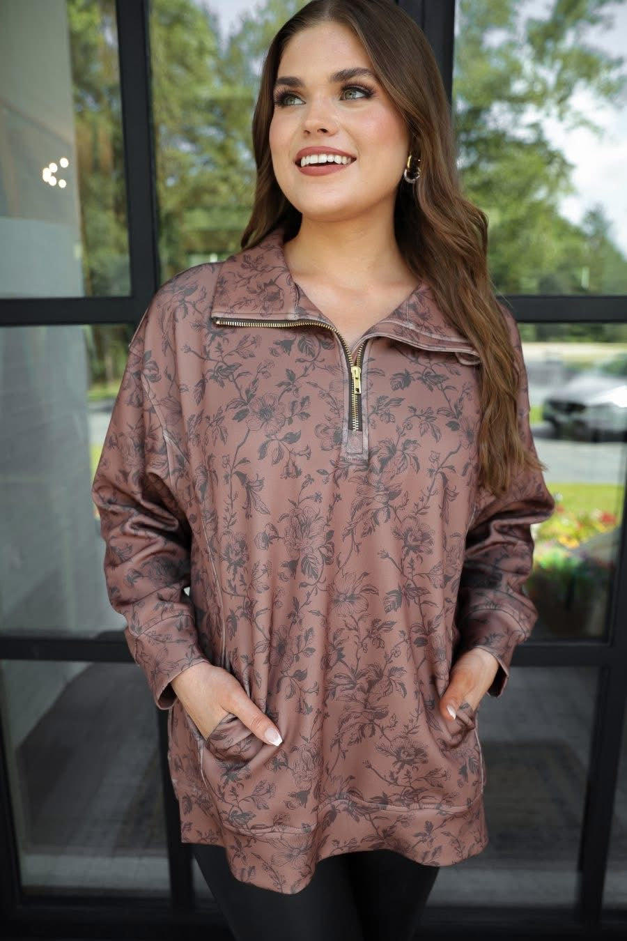 The Falling for Florals Pullover