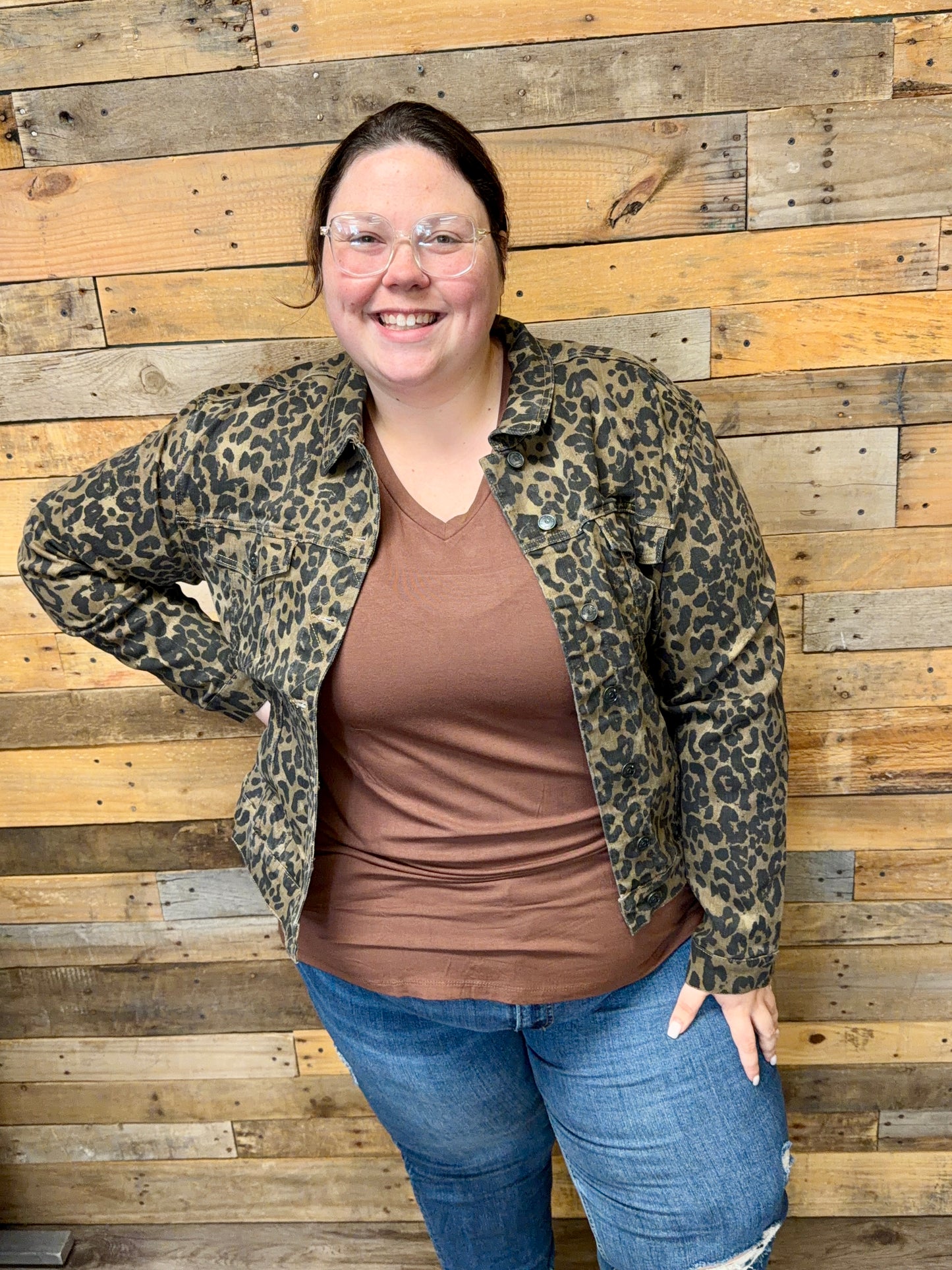 Cheetah Denim Jacket