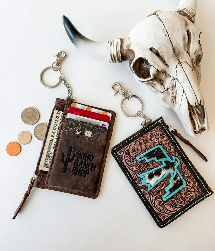 Turquoise Pop Keychain Wallet