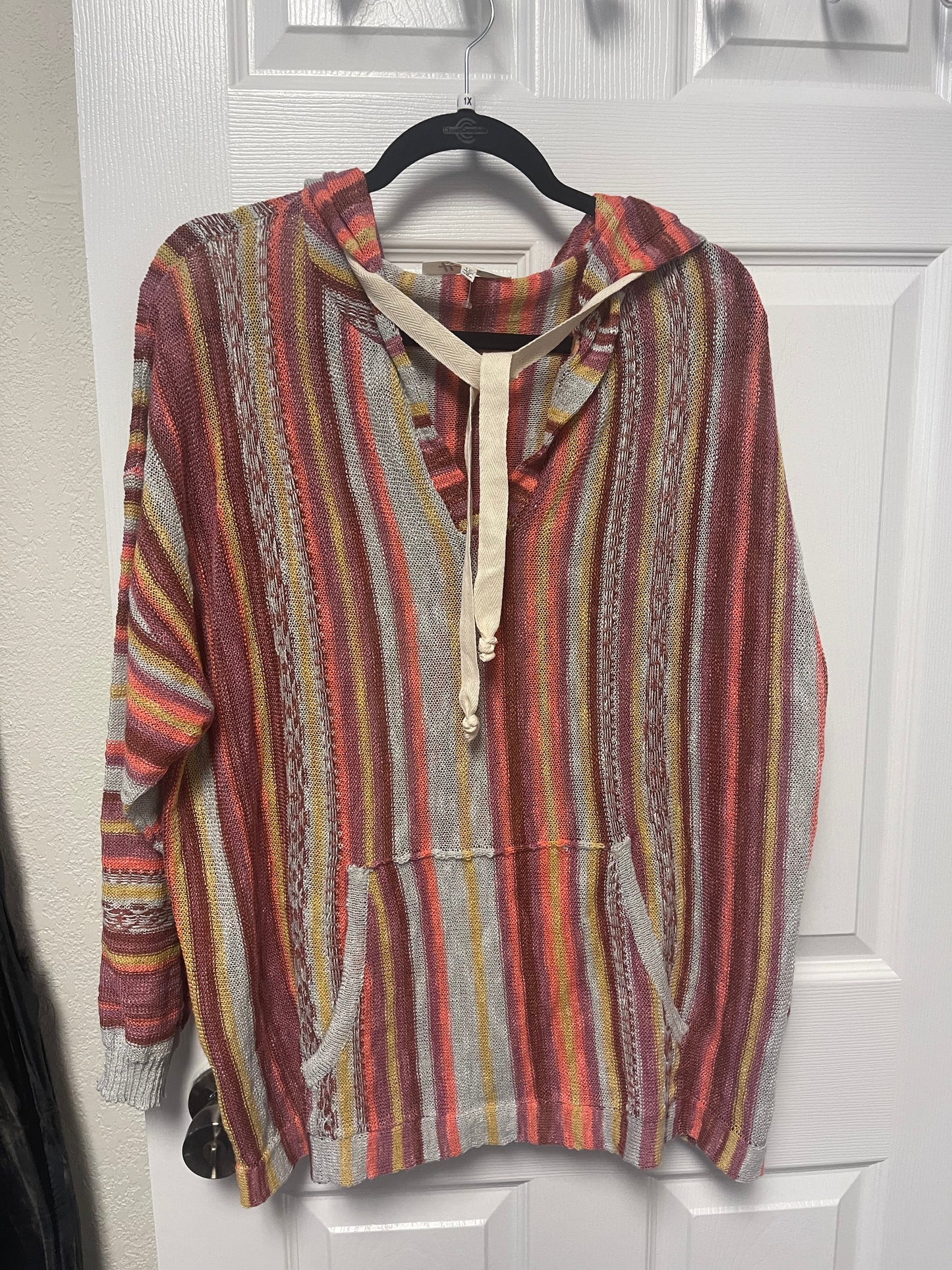 Striped Multi-Color Knit Pullover