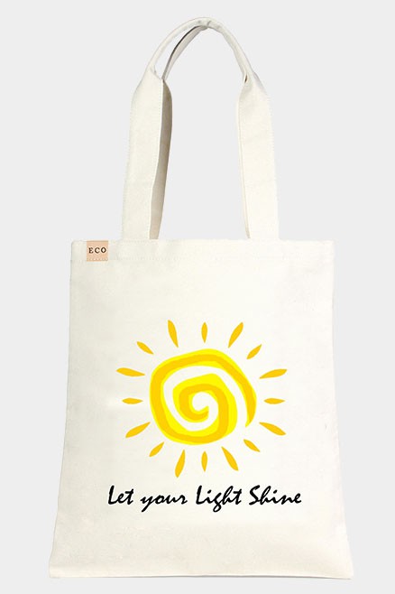 Let Your Light Shine Canvas Tote Bag