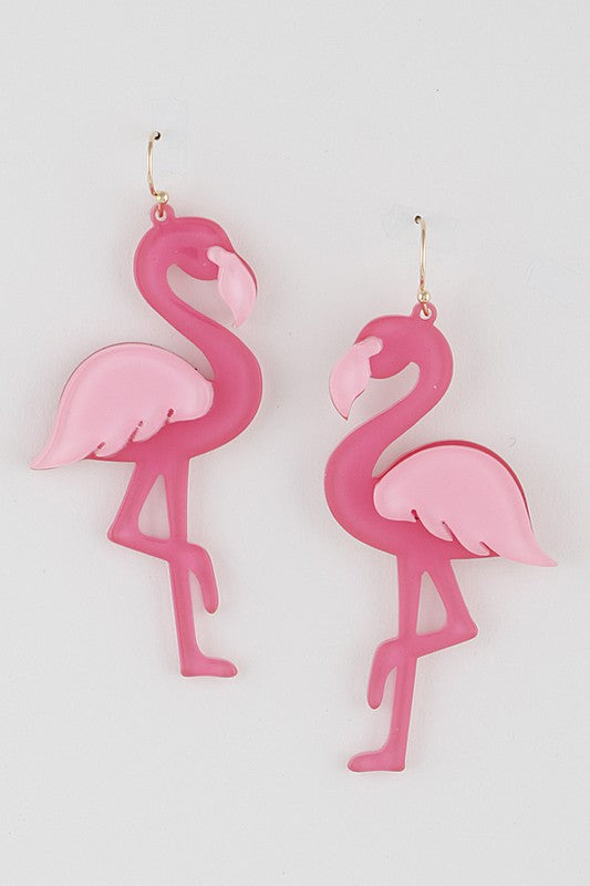 Flamingo Drop Earrings