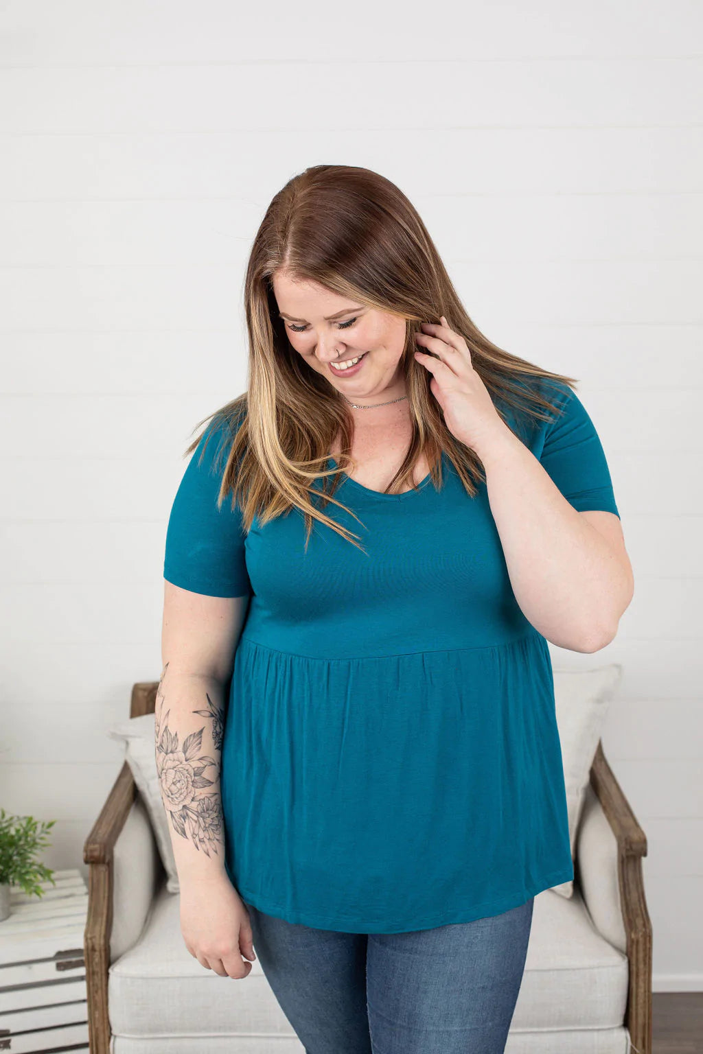 Sarah Ruffle, Short Sleeve Top