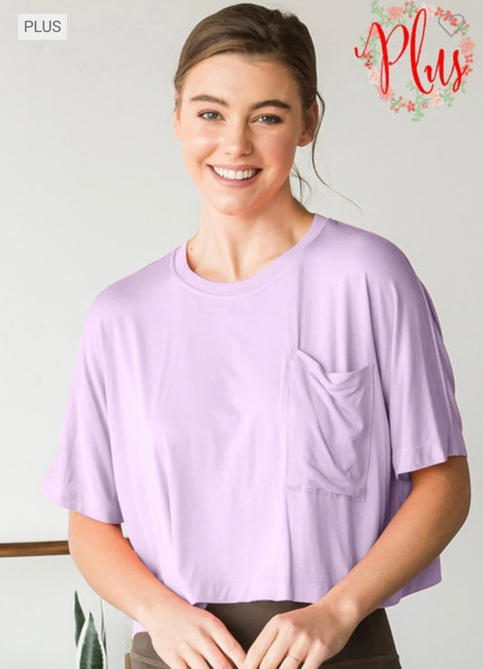 Cropped Pocket Tee