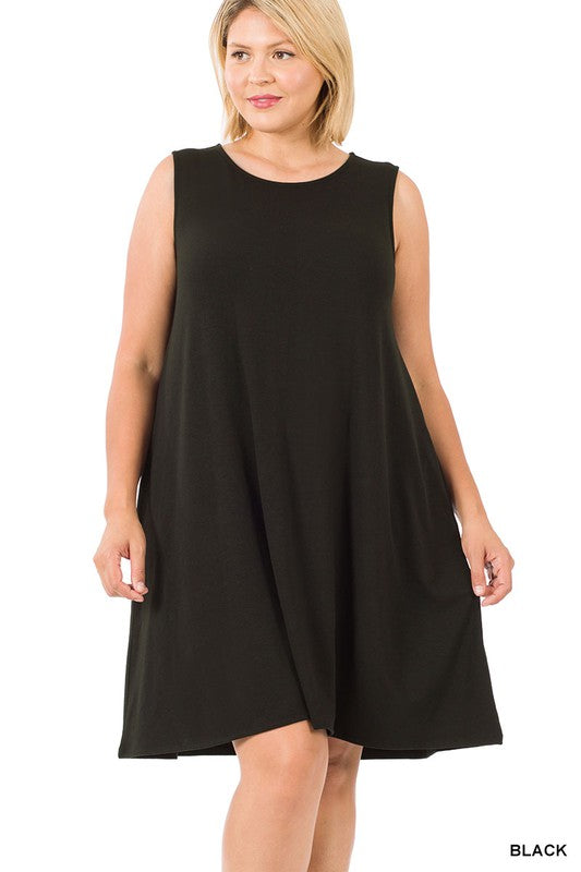 Sleeveless Flared Dress