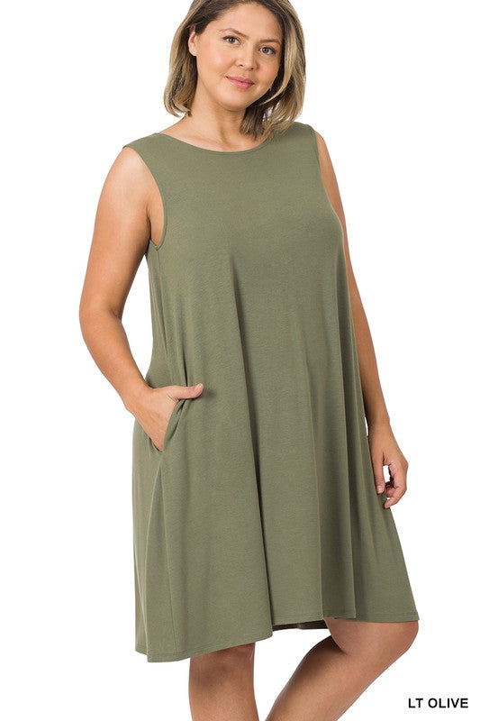 Sleeveless Flared Dress