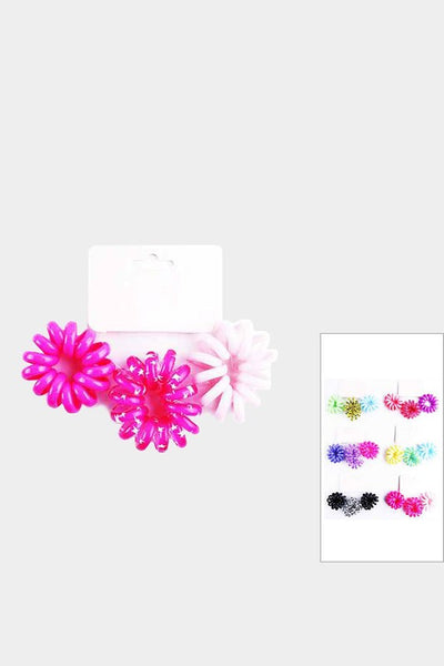 Telephone Cord Coil Hair Bands -assorted Colors