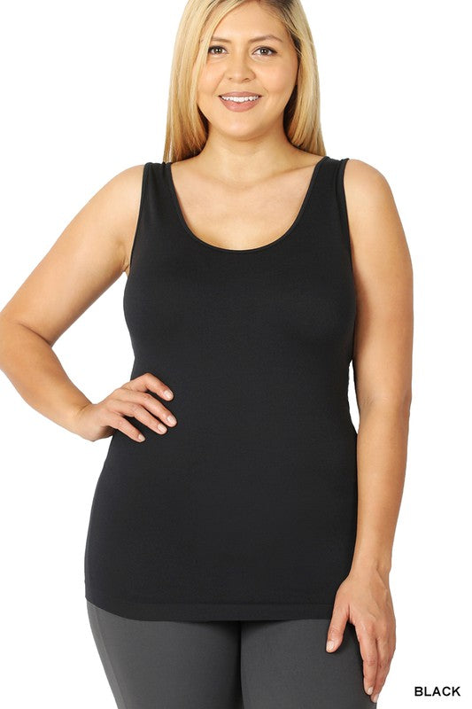 Scoop Neck Seamless Tank