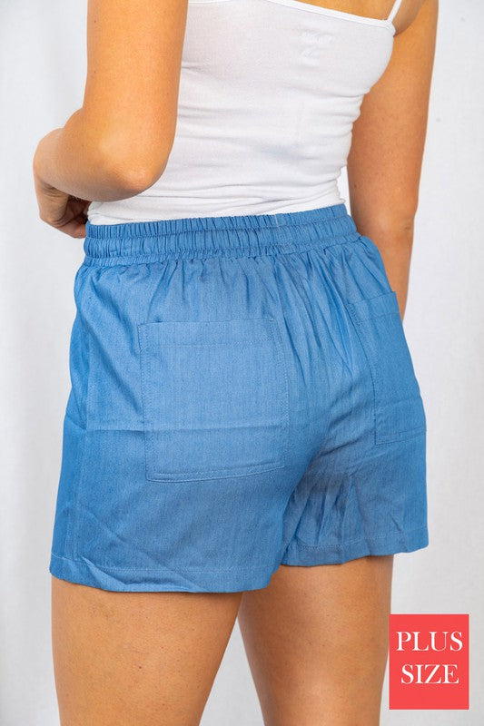 $6 Chambray Shorts