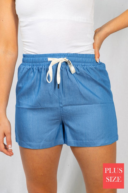 $6 Chambray Shorts
