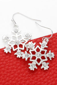 Snowflake Dangle Earrings