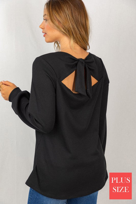 Keyhole Top - Black or Wine