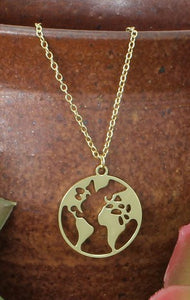 Mother Earth Cutout Necklace