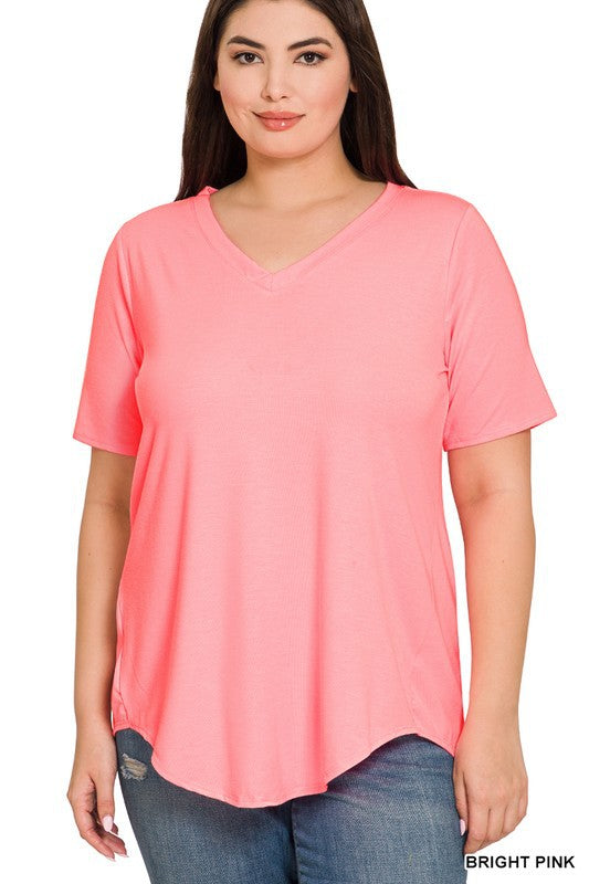 Luxe Short Sleeve V-Neck