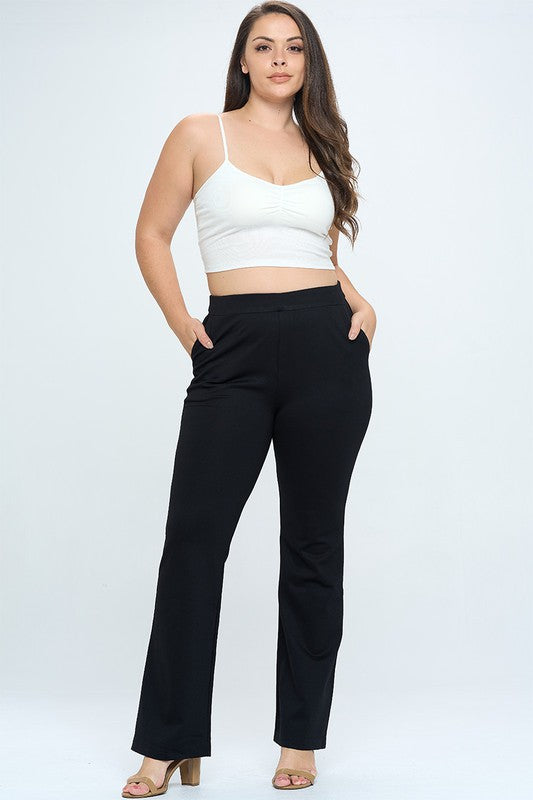 Junior Plus Pull On Ponte Pants