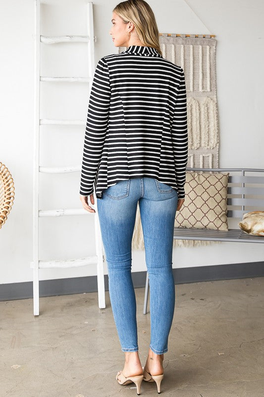 Black & White Stripped Blazer