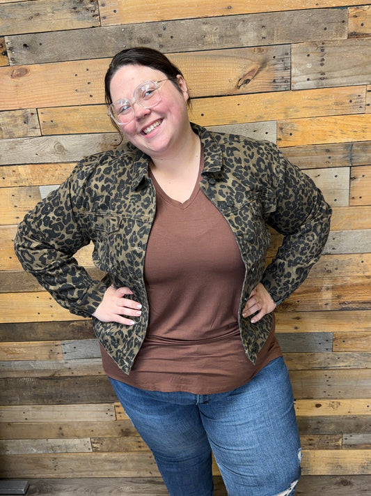 Cheetah Denim Jacket