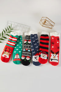 Christmas Sherpa Socks