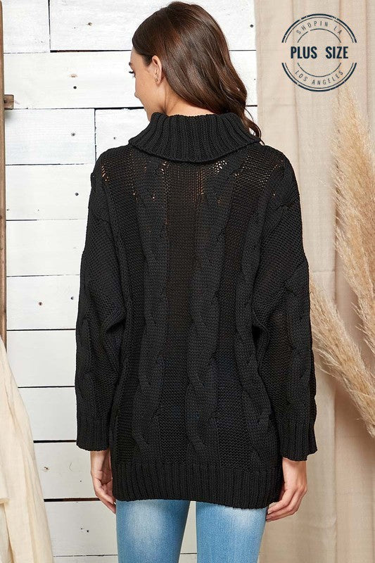 $12 Cable Knit Sweater - Ivory or Black