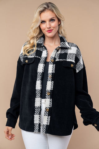 Black & Plaid Shacket