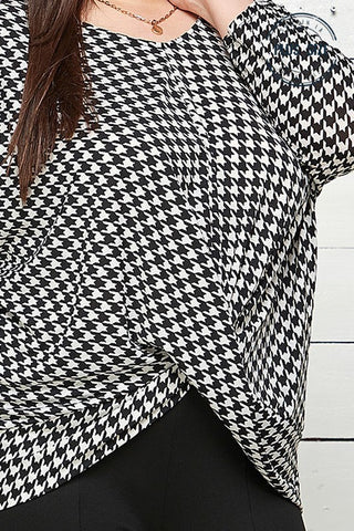 Hounds Tooth Blouse