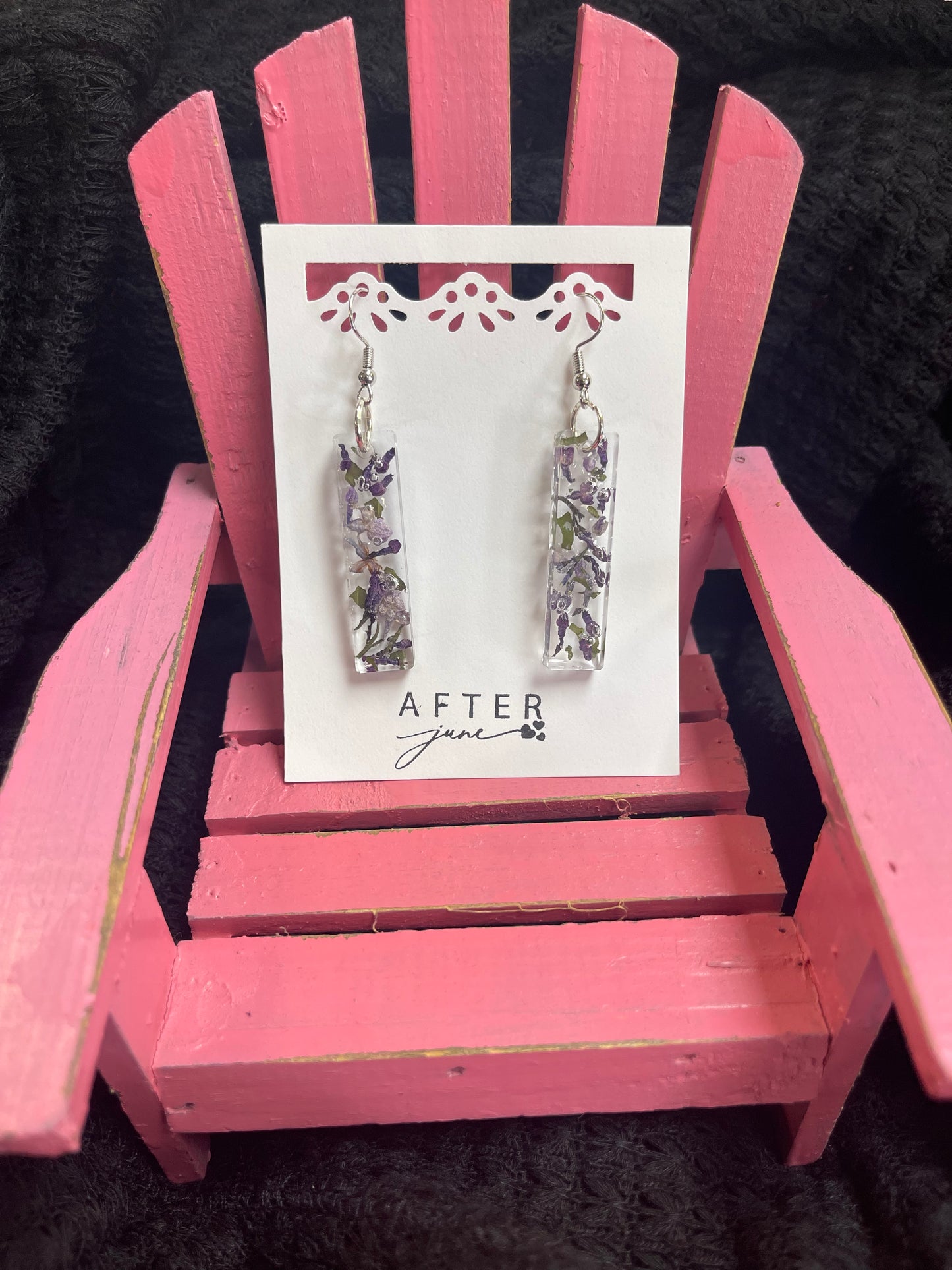 ND Lilac Bar Dangles