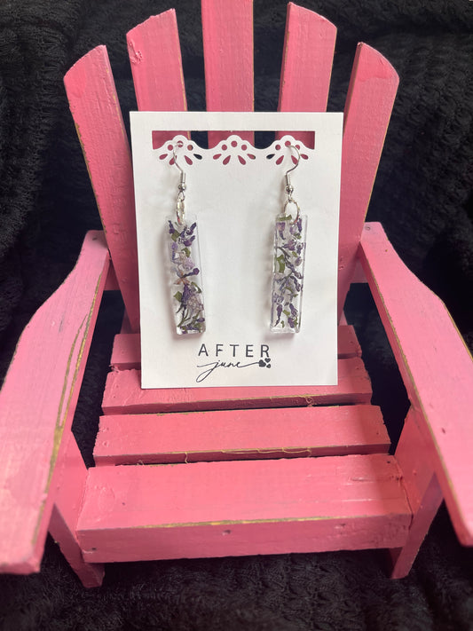 ND Lilac Bar Dangles