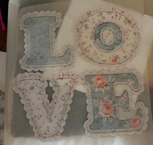 #51 Floral Faux Lace Love