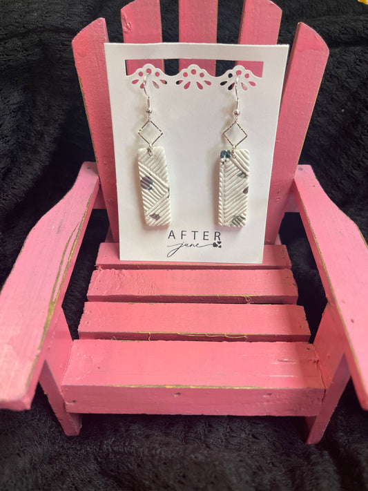 Modern Texture Rectangle Dangles