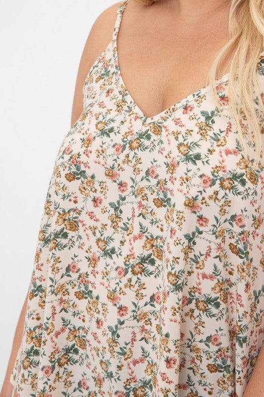 Dainty Floral Tank Top