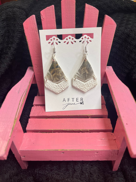 Pheasant Feather Pointed Earrings