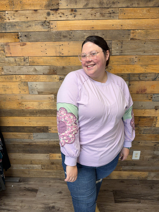 Lilac Daisy Patch Sleeve
