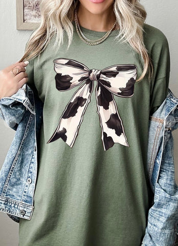 Cow Print Vintage Graphic Tee