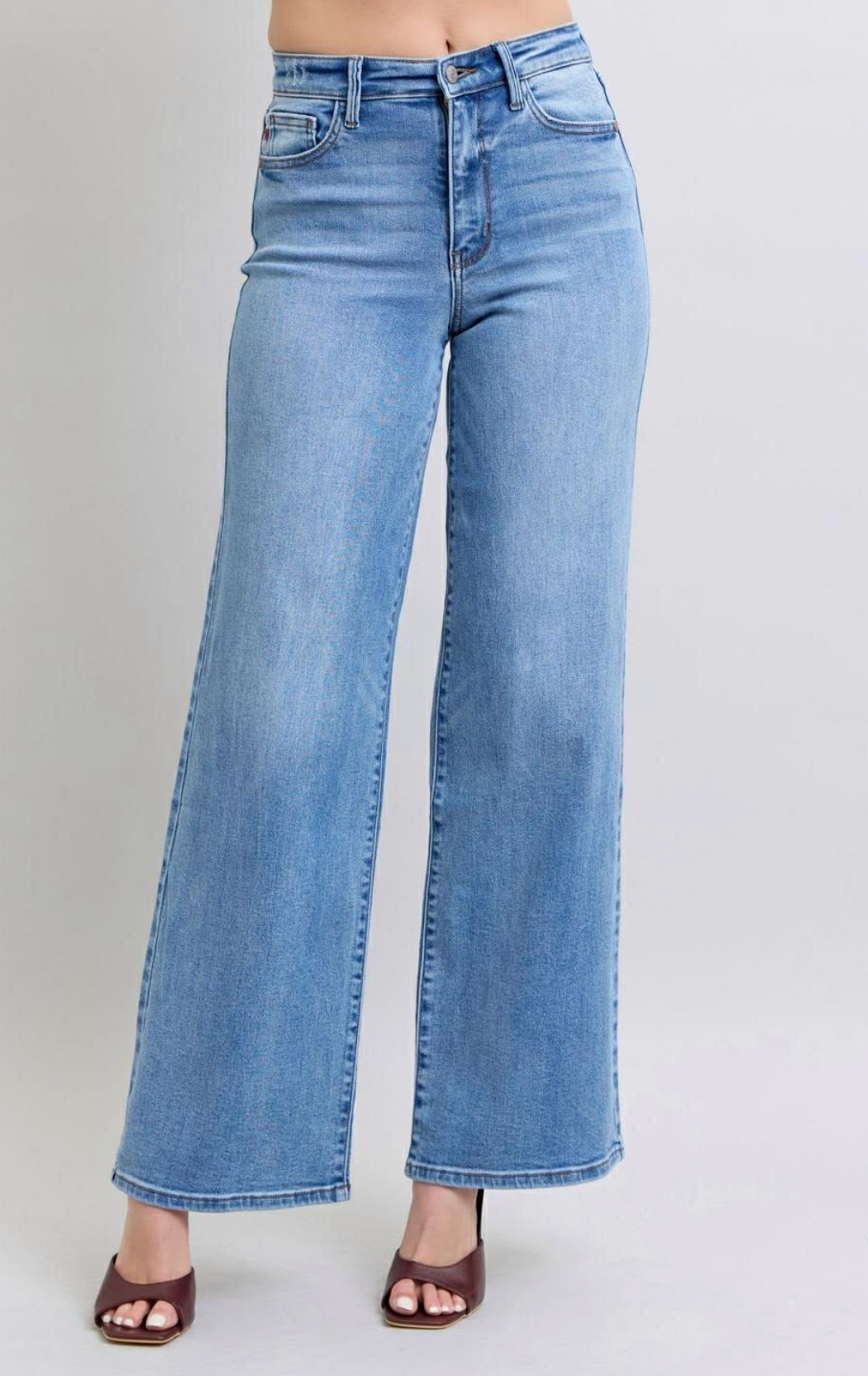 High Waist Retro Wide Leg