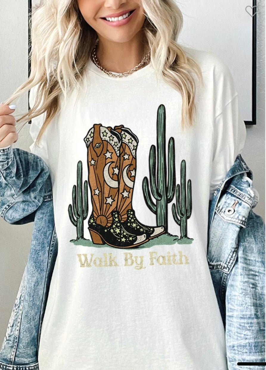Walk by Faith Graphic Tee