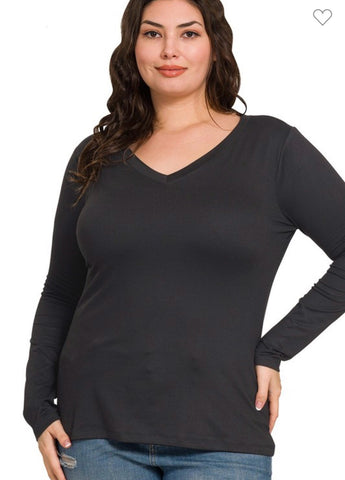 Blushin' Black to the Basics Long Sleeve
