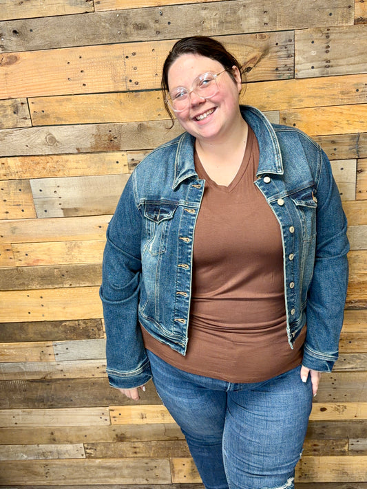 Cropped Denim Jacket