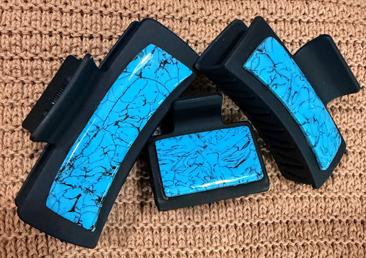 Faux Turquoise Clay ClawClip