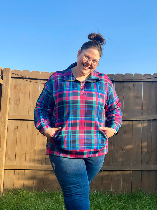 The Power Plaid Pullover