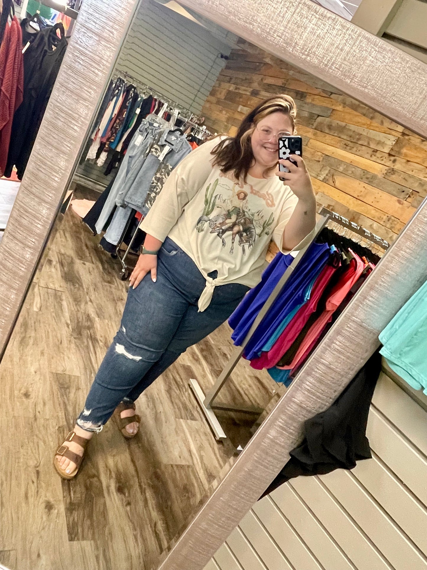 Good Vibes Knot Top