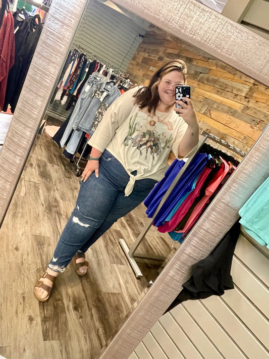Good Vibes Knot Top