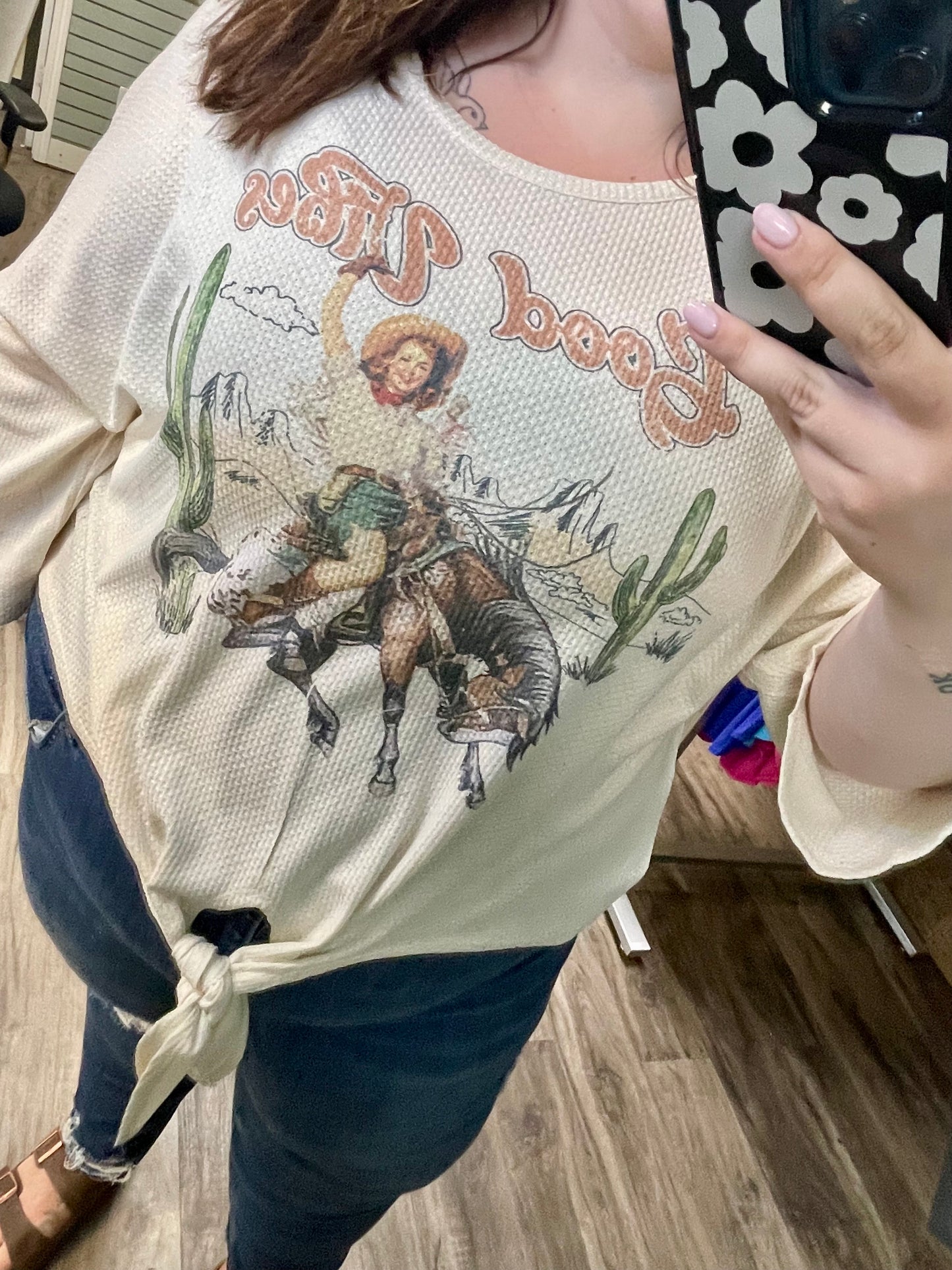 Good Vibes Knot Top