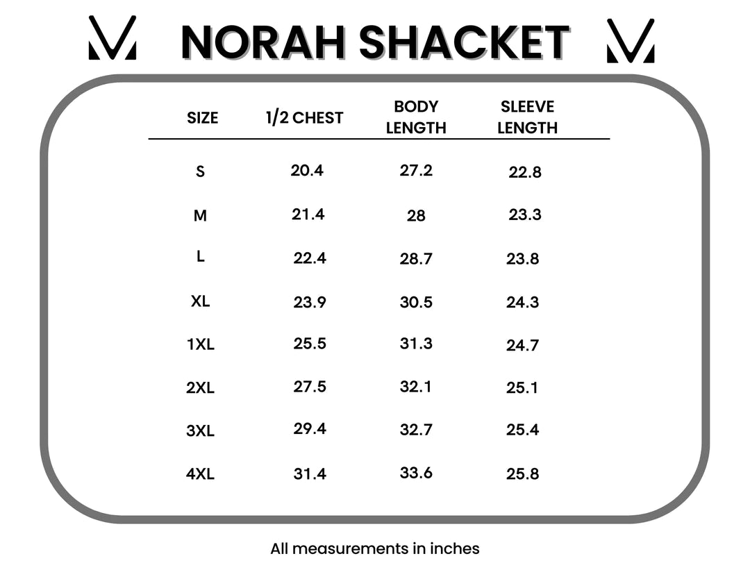Norah Shacket - assorted Colors