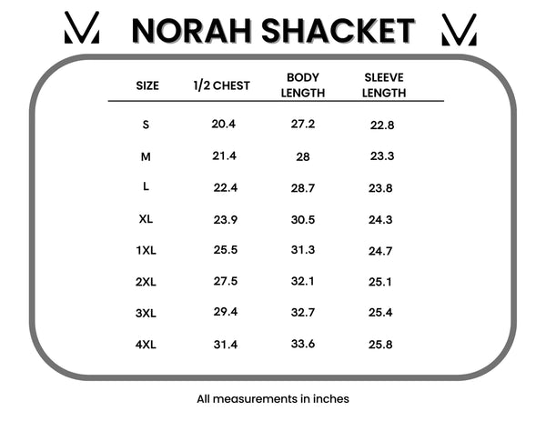 Norah Shacket - Assorted Colors