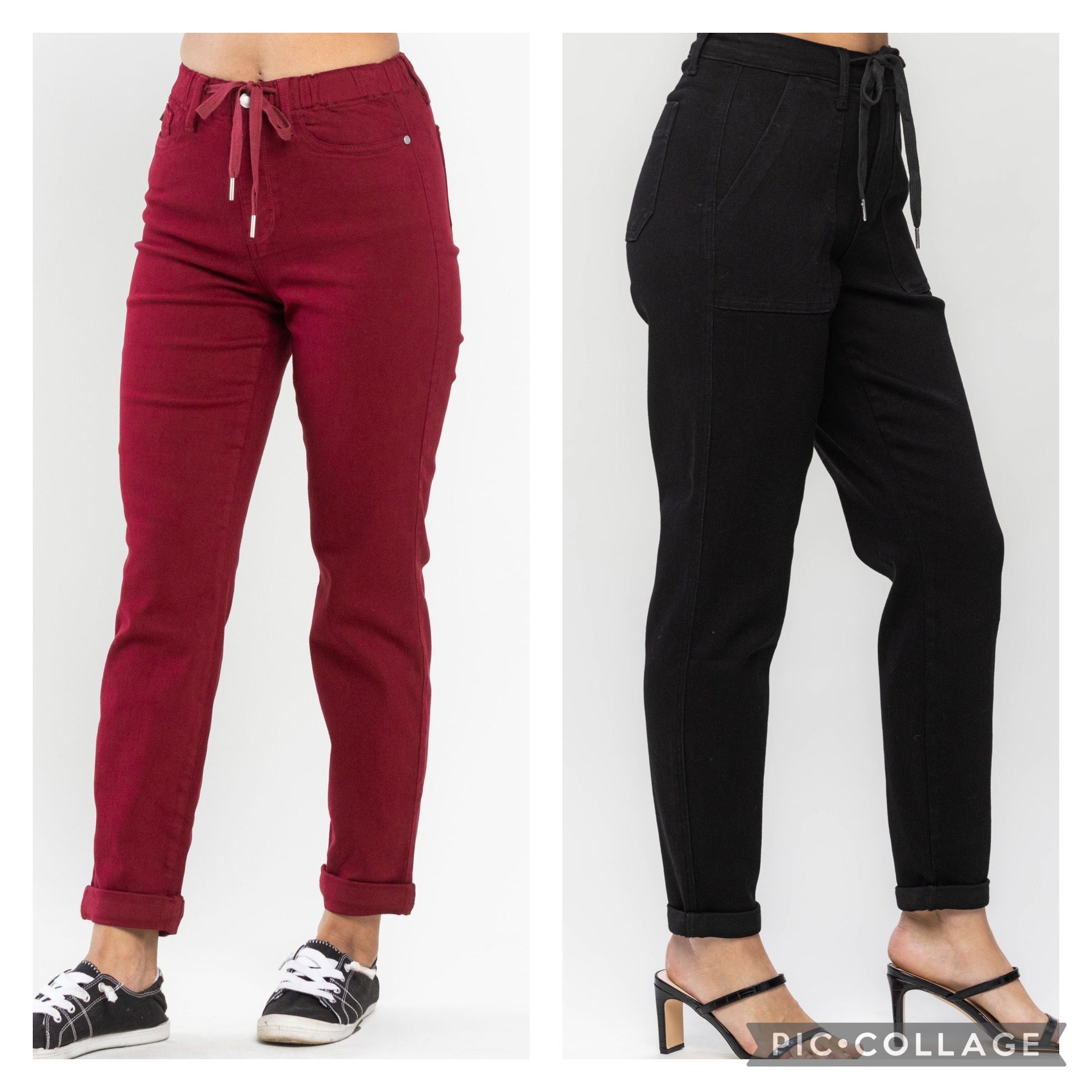 Judy Blue Joggers Black or Red